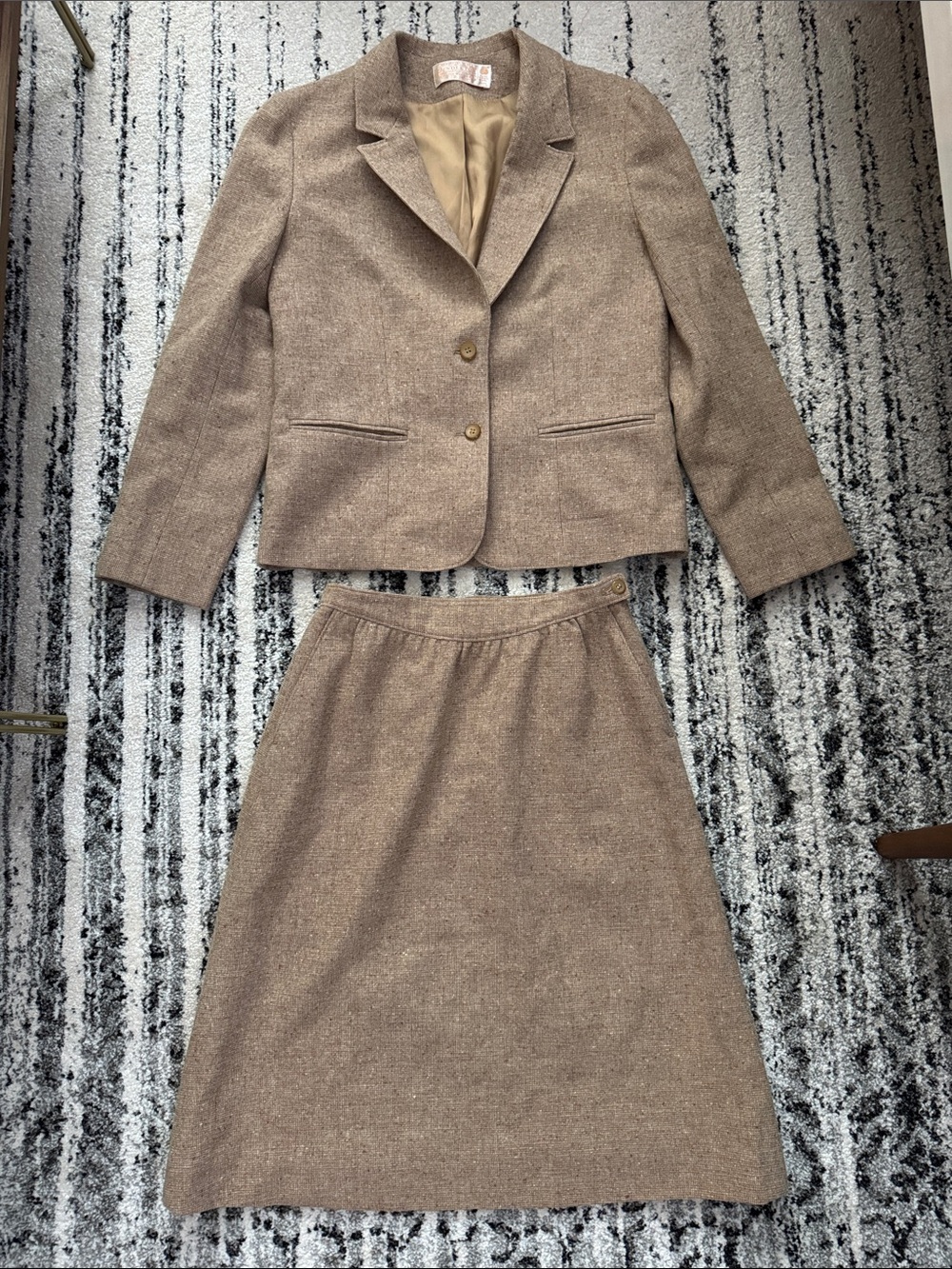Vintage Pendleton wool skirt suit set